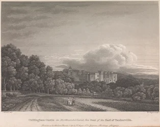 Chillingham Castle in Northumberland, Sitz des Earl of Tankerville (veröffentlicht von W. Angus): Platte 62; Seite 62 (Band Eins)