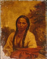 Eine Dakota-Indianerin