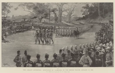 Die Ashanti-Expedition, Besetzung von Coomassie durch die britischen Truppen, 17. Januar 1896