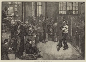 Nach dem Abendessen im Seemannsheim, East End