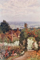 Das Weald vom Garten des Doktors, Sutton Valence