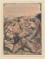 „Und es ward ein großes Wehklagen in Beulah gehört...“; Schlussvignette zu Kapitel 1 (Tafel 25)