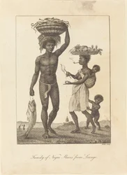 Familie von Sklaven aus Loango, 1793