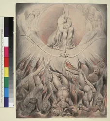 Illustration 7 zu Miltons "Das verlorene Paradies": Die Niederlage der rebellischen Engel