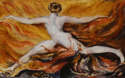 Oh! Flammen wütender Begierden: Platte 3 von Urizen, 1796