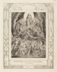 Satan vor dem Thron Gottes