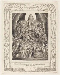 Satan vor dem Thron Gottes