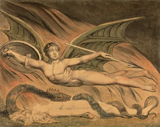 Satan triumphiert über Eva