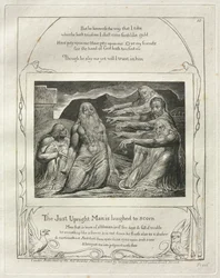 Das Buch Hiob: Tafel 10, Der gerechte aufrechte Mann wird verspottet, 1825