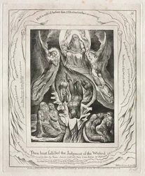 Das Buch Hiob: Pl. 16, Du hast das Urteil der Gottlosen erfüllt, 1825