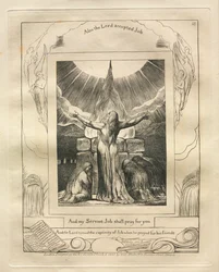Das Buch Hiob: Pl. 18, Und mein Knecht Hiob wird für euch beten, 1825