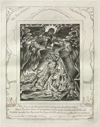 Das Buch Hiob: Pl. 3, Deine Söhne und Töchter aßen und tranken Wein..., 1825
