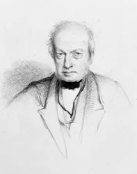 Porträt des schottischen Botanikers Robert Brown, ca. 1849 (Zeichnung)