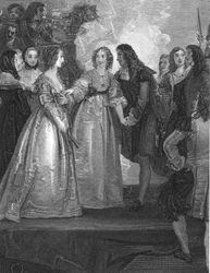 Karl II. empfängt die Herzogin von Orléans in Dover, 1670, 1804