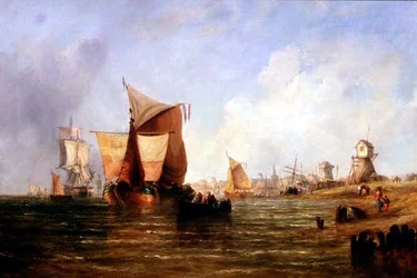 Schiffe auf der Dort, Holland