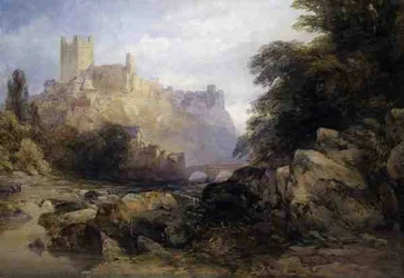 Die Stadt und das Schloss vom Fluss, ca. 1860
