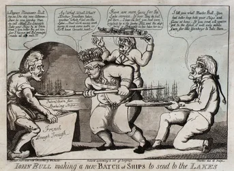 John Bull macht eine neue Charge Schiffe, um sie zu den Seen zu schicken
