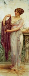 Der lila Schal