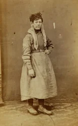 Arbeiter aus den Tredegar Eisenwerken, Wales