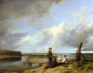 Shrimp-Jungen in Cromer, 1815