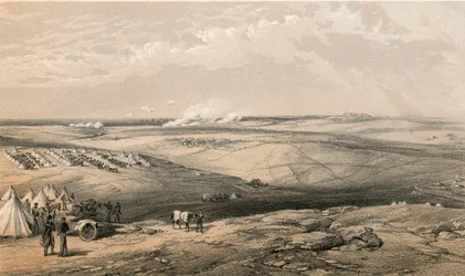 Fernansicht des Hauptquartiers von Lord Raglan vor Sewastopol