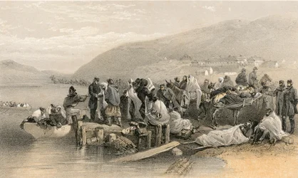 Einschiffung der Kranken in Balaklava