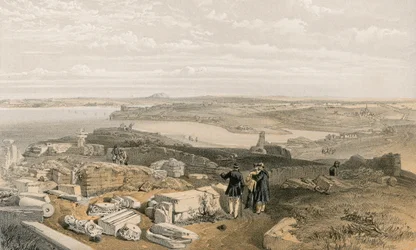 Sebastopol vom alten Chersones und der alten Kirche von St. Wladimir