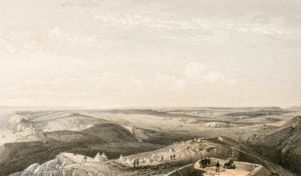 Blick von den Höhen über Balaklava in Richtung Sewastopol