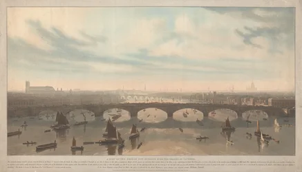 Ansicht der Brücke, die derzeit bei Vauxhall über die Themse gebaut wird