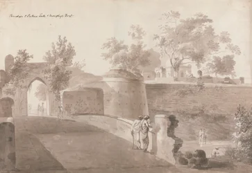 Brücke und Patna-Tor und Monghyr-Festung