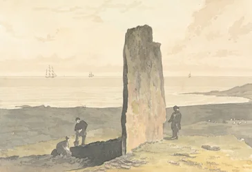 Druidischer Stein bei Strather, nahe Barvas, Isle of Lewis