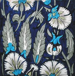 Fliesenkachel mit Blumendesign