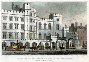 Der Königseinzug in das House of Lords, Palace of Westminster, London, 1829