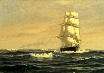 Segelschiff - vor der Küste von Maine