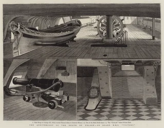 Der Jahrestag des Todes von Nelson, an Bord der HMS Victory