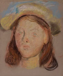 Kopf eines Mädchens
