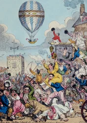 Mr. Sadlers Aufstieg von Hackney, 1811