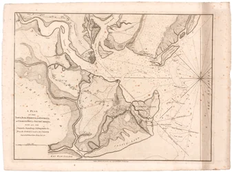 Plan von Charlestown, S.C. von Faden