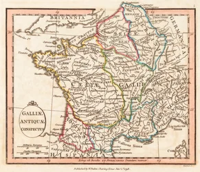 Karte des antiken Gallien