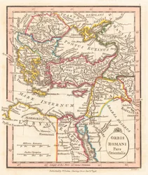 Karte des östlichen Römischen Reiches