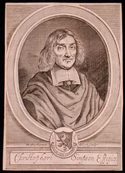 Porträt von Christopher Simpson (ca. 1605-69)