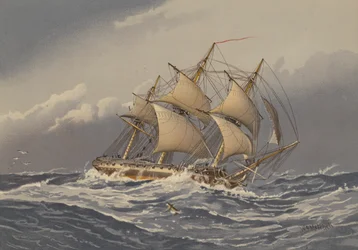 Fregatte mit 28 Kanonen, um 1794