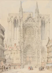 Fassade der Kathedrale von Rouen