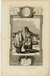 Gewohnheiten der Moskauer, ca. 1730