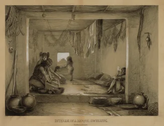 Innenansicht einer Hopi-Wohnung