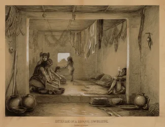 Innenraum einer Hopi-Wohnung