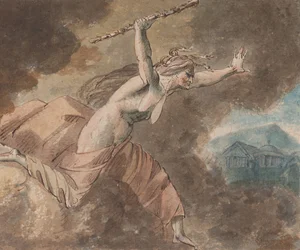 Neid aus Ovids Haus des Neides Buch II, Zeilen 760-796 recto..., 1770-80