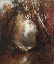 Herbstszene in den Adirondacks, 1877