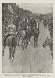 Der Abschiedsappell des Herzogs von Connaught in Aldershot, Abschied von den Kommandierenden Offizieren