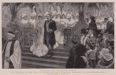 Die Hochzeit des Earl of Crewe und Lady Margaret Primrose in der Westminster Abbey